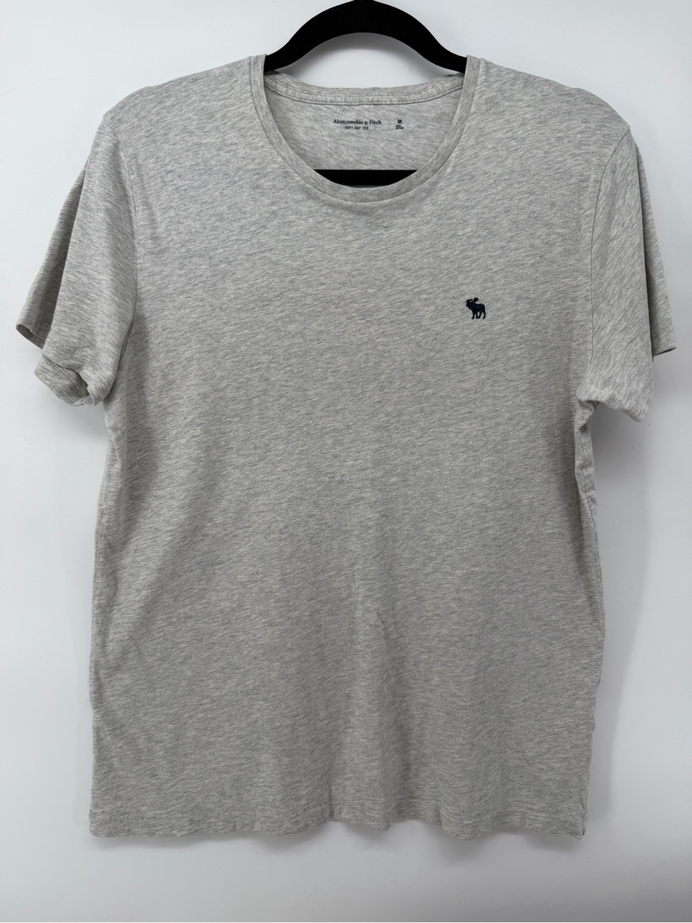 Abercrombie & Fitch Gray Soft A&F Tee Short Sleeve Crewneck T-Shirt Men's M Moos